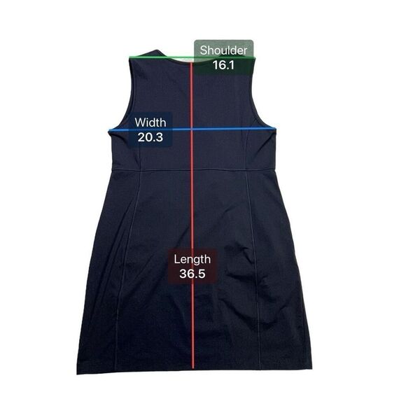 Duluth Trading Co dress women’s XL black tennis athletic sleeveless zip pocket - Picture 3 of 9